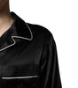 Dolce & Gabbana Black Silk Shirt Pants Pajama Set Sleepwear