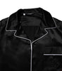 Dolce & Gabbana Black Silk Shirt Pants Pajama Set Sleepwear