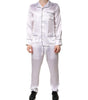 Dolce & Gabbana White Satin Silk Men Pajama Set Sleepwear
