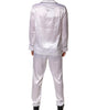 Dolce & Gabbana White Satin Silk Men Pajama Set Sleepwear