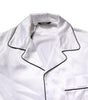 Dolce & Gabbana White Satin Silk Men Pajama Set Sleepwear