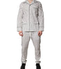 Dolce & Gabbana White Black Stripes Cotton Men Pajama Set Sleepwear