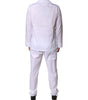 Dolce & Gabbana White Cotton Shirt Pants Pajama Set Sleepwear