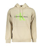 Calvin Klein Beige Hooded Cotton Sweatshirt