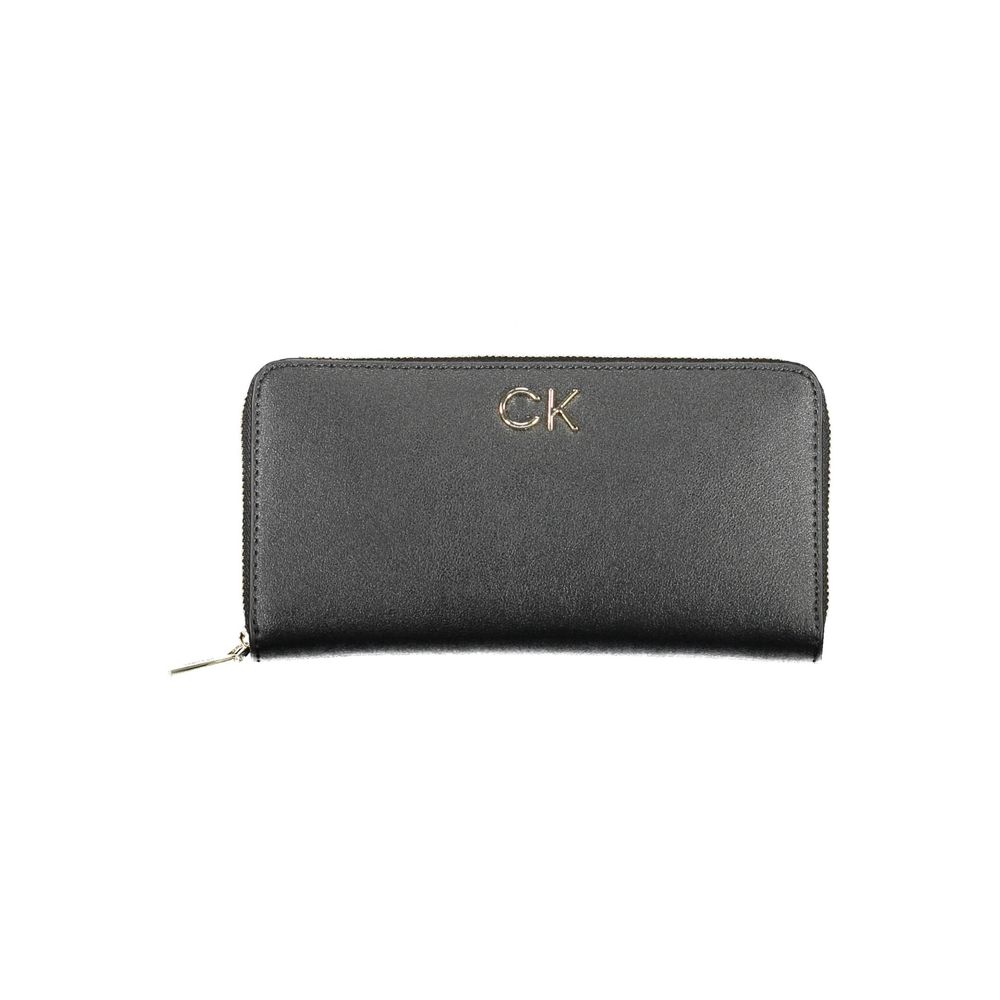 Portefeuille femme Calvin Klein en polyéthylène noir