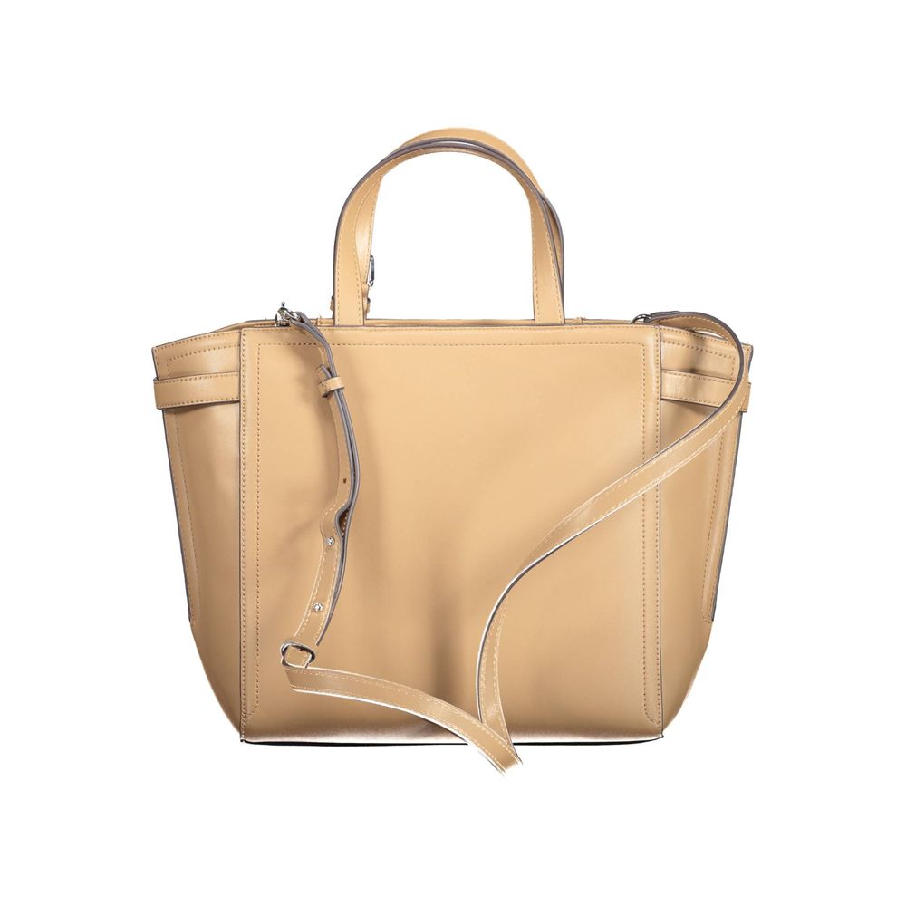 Sac à main Calvin Klein en polyester marron pour femme