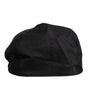 Dolce & Gabbana Black Cotton Newsboy Capello Cabbie Hat