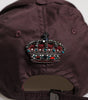 Dolce & Gabbana Brown Cotton DG Crown 6 Panels Baseball Cap