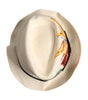 Dolce & Gabbana Beige Floral Print Straw Wide Brim Fedora Hat