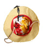 Dolce & Gabbana Yellow Cotton Wide Brim Bucket