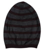 Dolce & Gabbana Gray Striped Wool Knitted Winter Beanie Hat