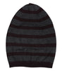 Dolce & Gabbana Gray Striped Wool Knitted Winter Beanie Hat