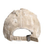 Dolce &amp; Gabbana Beige Tattered Cotton 6 Panels Baseball Cap