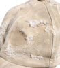 Dolce &amp; Gabbana Beige Tattered Cotton 6 Panels Baseball Cap