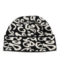 Dolce & Gabbana Black White Wool Knitted Winter Beanie Hat
