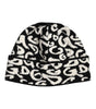 Dolce & Gabbana Black White Wool Knitted Winter Beanie Hat