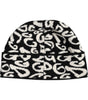 Dolce & Gabbana Black White Wool Knitted Winter Beanie Hat