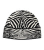 Dolce & Gabbana Black White Zebra Knitted Winter Beanie Hat