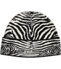 Dolce & Gabbana Black White Zebra Knitted Winter Beanie Hat