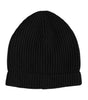 Dolce & Gabbana Black Cashmere Knitted Winter Beanie Hat