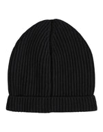 Bonnet d'hiver tricoté en cachemire noir Dolce &amp; Gabbana