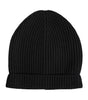 Bonnet d'hiver tricoté en cachemire noir Dolce &amp; Gabbana