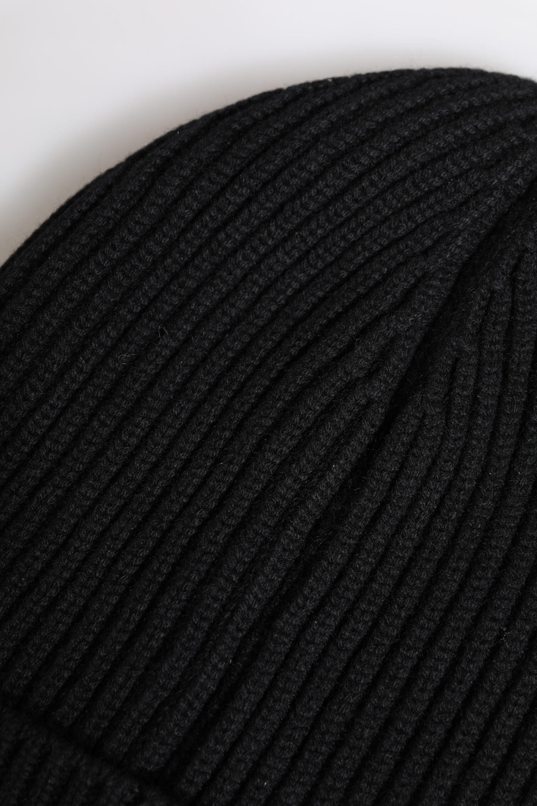 Bonnet d'hiver tricoté en cachemire noir Dolce &amp; Gabbana