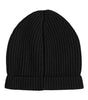 Bonnet d'hiver tricoté en cachemire noir Dolce &amp; Gabbana