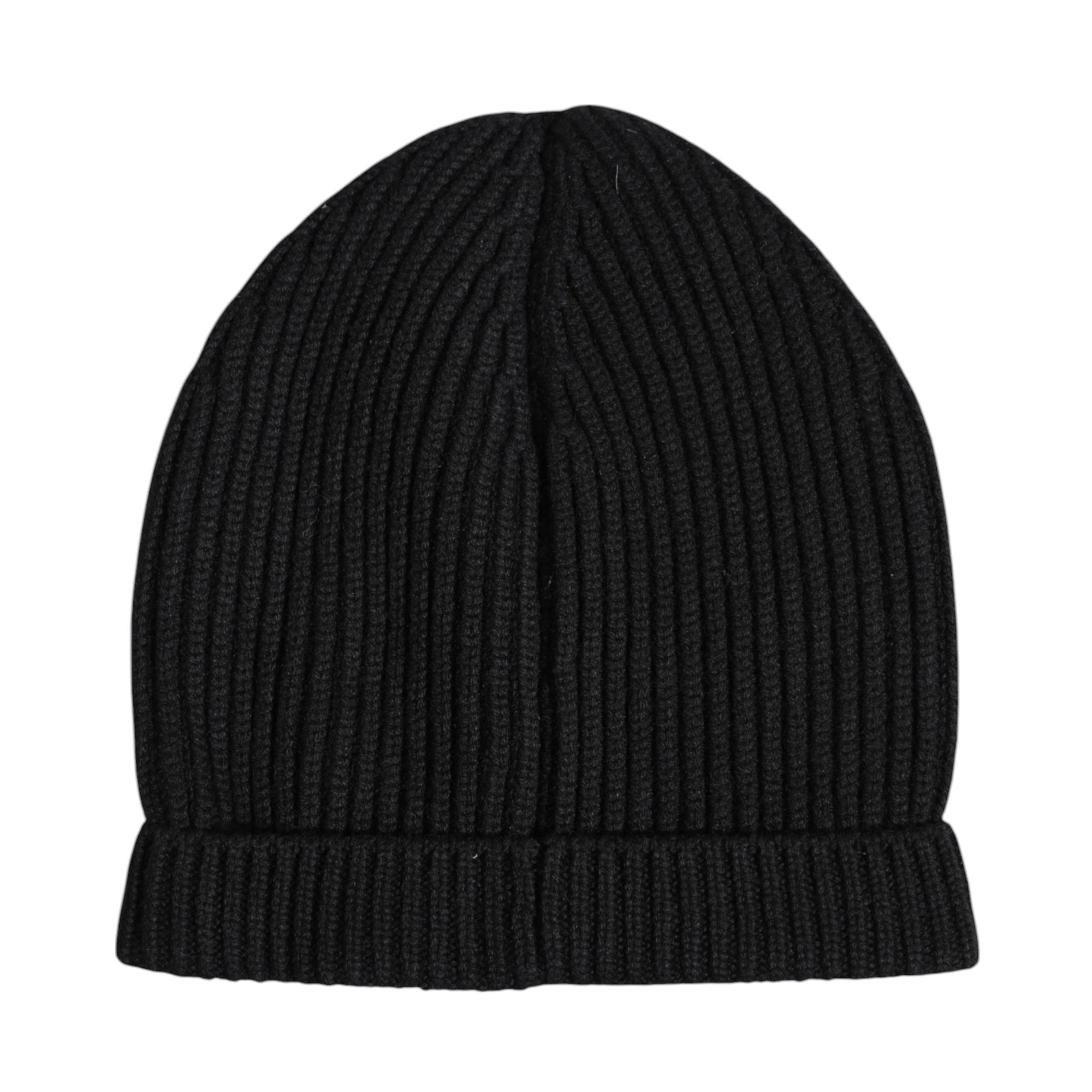 Bonnet d'hiver tricoté en cachemire noir Dolce &amp; Gabbana