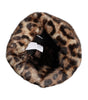 Dolce & Gabbana Brown Leopard Faux Fur Women Bucket Hat