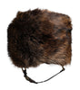 Dolce & Gabbana Brown Fur Women Bucket Hat