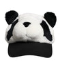 Dolce & Gabbana Black White Panda Fur Women Baseball Cap