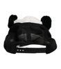 Dolce & Gabbana Black White Panda Fur Women Baseball Cap