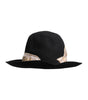 Dolce & Gabbana Black Logo Sequin Embroidery Wide Brim Hat