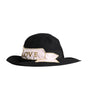 Dolce & Gabbana Black Logo Embroidered Women Wide Brim Hat
