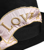 Dolce & Gabbana Black Logo Embroidered Women Wide Brim Hat