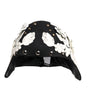 Chapeau cloche Dolce &amp; Gabbana en laine noire à fleurs blanches et feuilles d'or