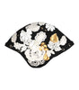 Chapeau cloche Dolce &amp; Gabbana en laine noire à fleurs blanches et feuilles d'or