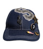 Dolce & Gabbana Blue Crystal Embellishment Baseball Cap