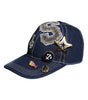 Dolce & Gabbana Blue Crystal Embellishment Baseball Cap