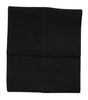 Dolce &amp; Gabbana Black Cashmere Knitted Neck Warmer Foulard Scarf