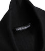 Dolce &amp; Gabbana Black Cashmere Knitted Neck Warmer Foulard Scarf