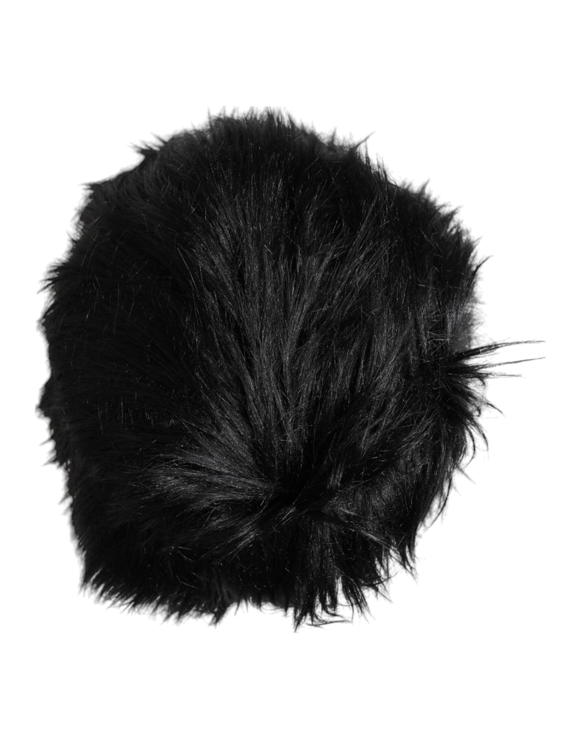Bob en fausse fourrure noire Dolce &amp; Gabbana