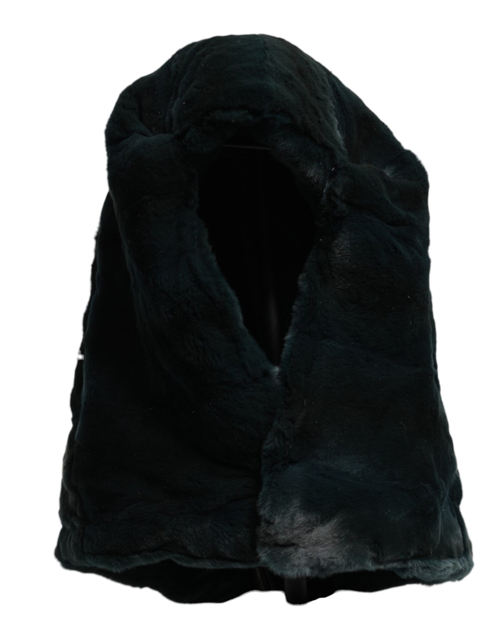 Bonnet en fourrure de belette noire Dolce &amp; Gabbana pour femme