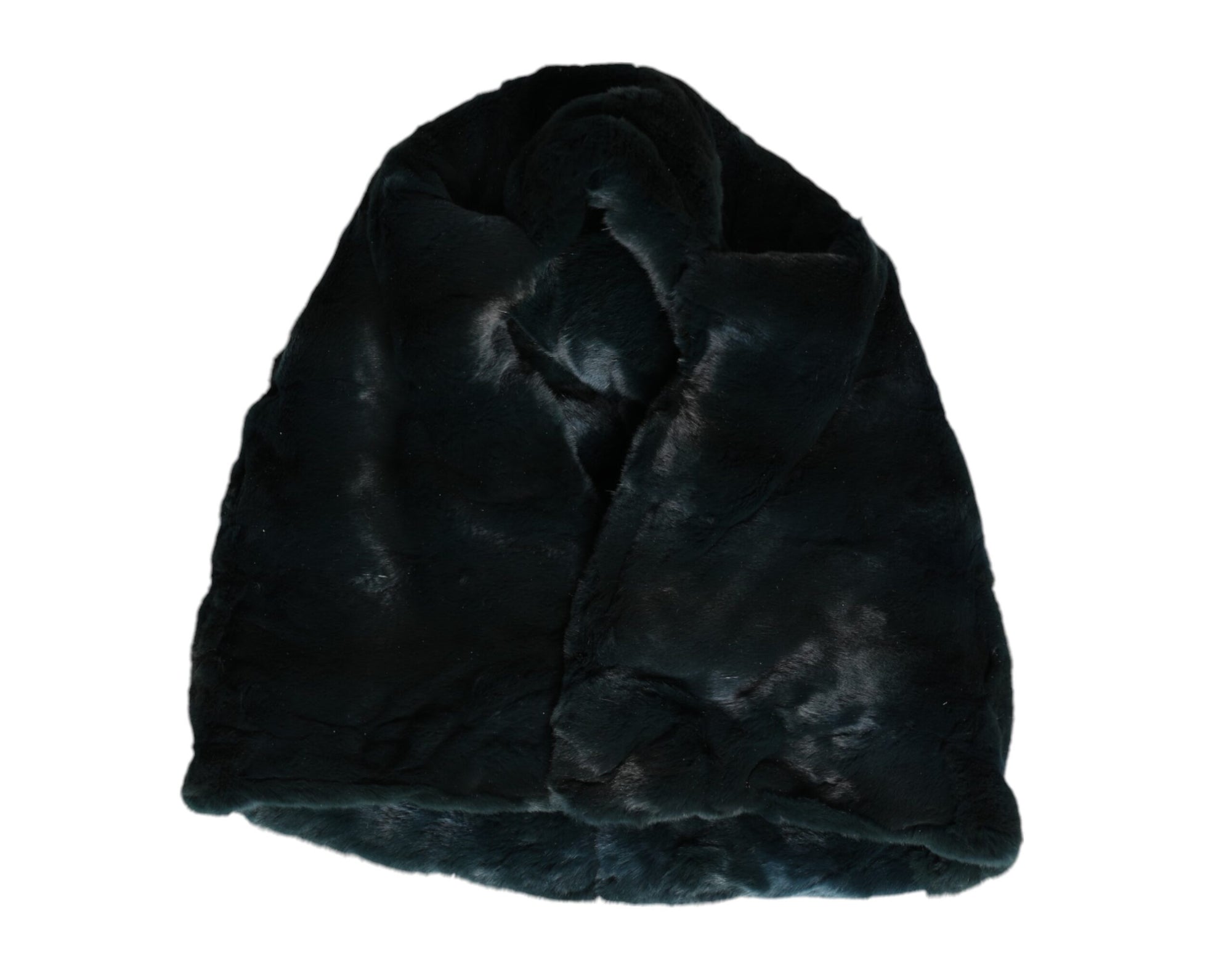 Bonnet en fourrure de belette noire Dolce &amp; Gabbana pour femme
