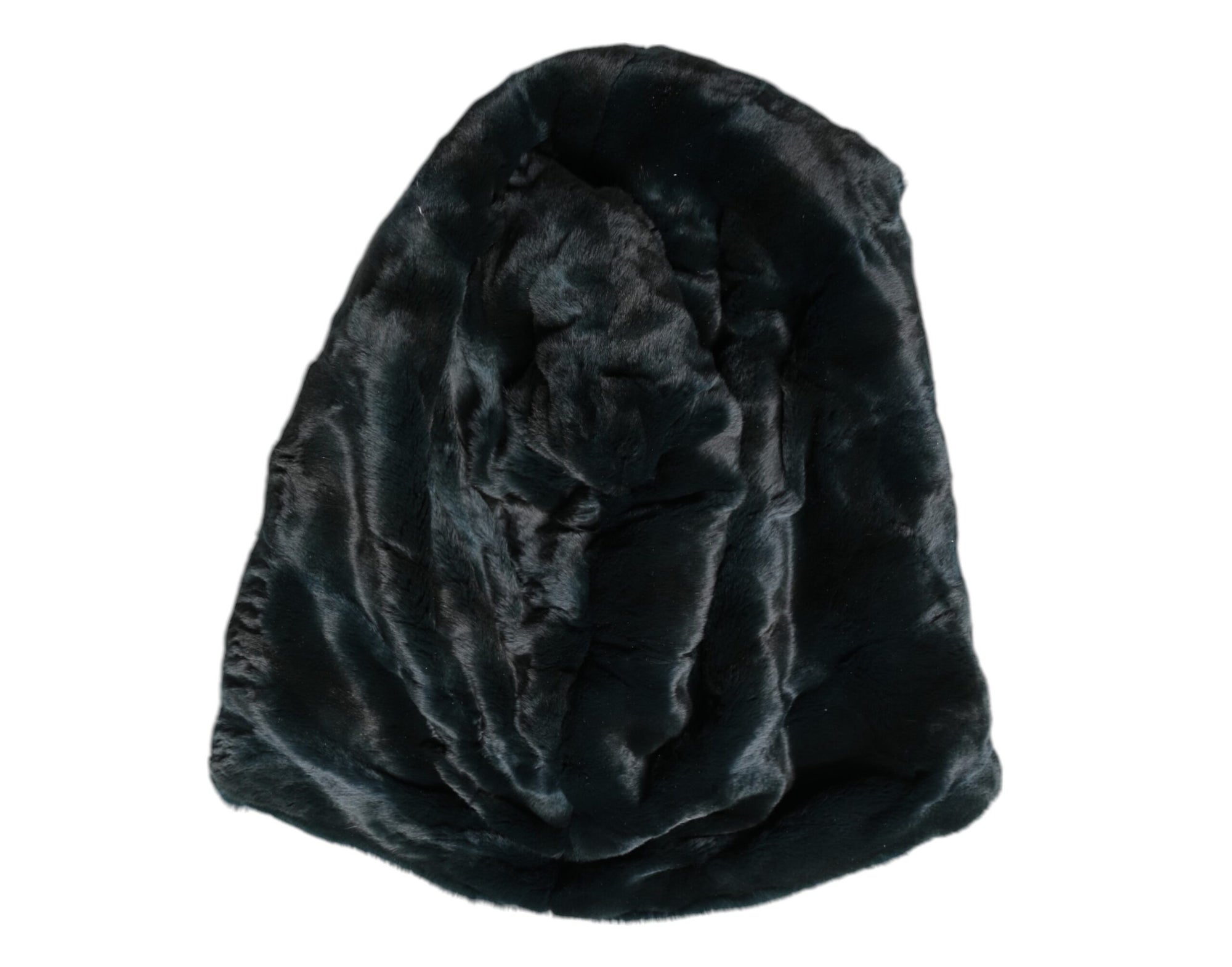 Bonnet en fourrure de belette noire Dolce &amp; Gabbana pour femme