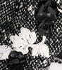 Dolce & Gabbana Black Wool White Floral Embellished Cloche Hat