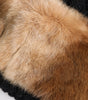 Bonnet d'hiver en fourrure de lapin véritable teintée noir et marron Dolce &amp; Gabbana
