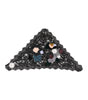 Chapeau en voile de coton à appliques florales en dentelle noire Dolce &amp; Gabbana