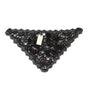 Chapeau en voile de coton à appliques florales en dentelle noire Dolce &amp; Gabbana